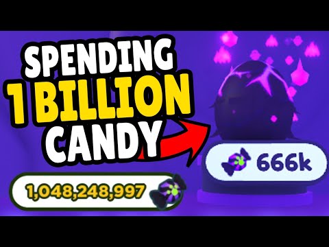 Spending 1 BILLION CANDY on CURSED EGGS in Pet Simulator X