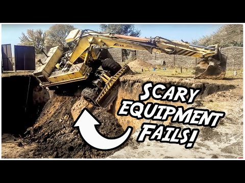 Most Dangerous Heavy Equipment Fails! // Heavy Equipment Operator Lessons