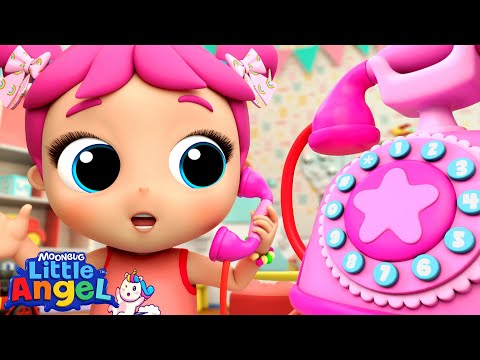 Baby John and Jill Play with Toy Phones☎️ | Little Angel And Friends Kid Songs