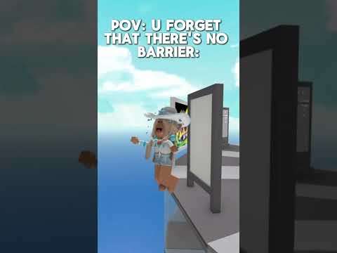 pov: you forget there's no barrier || #pov #roblox #funny #relateable #shorts #roadtomonetization