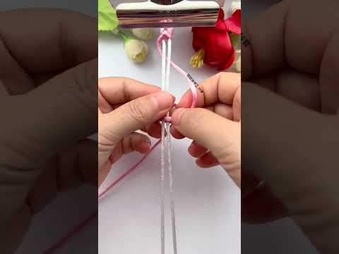 How to make a bow with a line Knotting tutorial Simple braiding bracelet tutorial Handmade DIY b