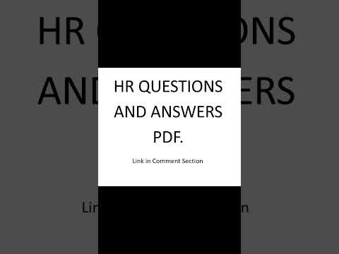 HR Questions and Answers.