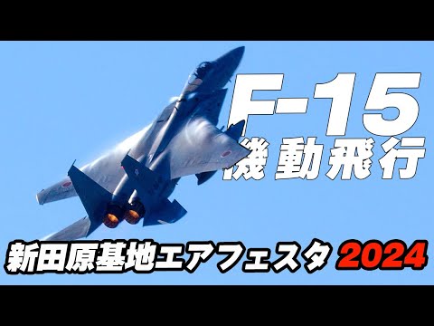 梅組イーグル！F-15機動飛行 第305飛行隊 航空自衛隊創設70周年記念新田原基地エアフェスタ2024 / 新田原基地航空祭