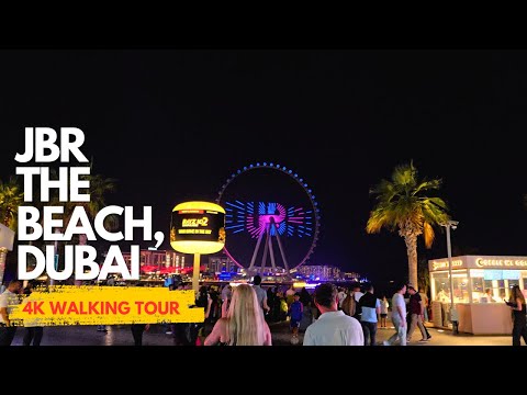 A Walk to Remember: Dubai’s JBR The Beach, Drone Laser Show & Lively Vibes in 4K #dubai #travelvlog