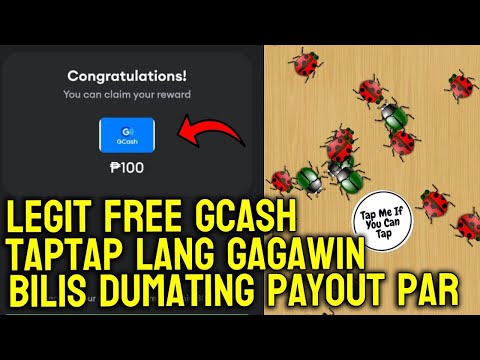 LEGIT FREE GCASH TAPTAP LANG NG MGA INSEKTO AT KIKITA KA NG ₱100 DAILY NO INVITES YARN BASTA MASIPAG