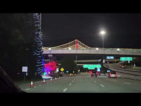 SFO San Francisco Airport Christmas Lights 2024