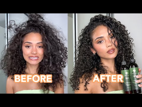 How to take care of curly hair ✨Wash day routine with As I Am Naturally