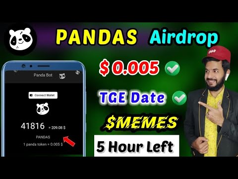 Pandas Airdrop listing value out 🤯 ｜ Pandas Token Deposit start ｜ Memeland new update today token