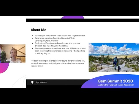 Strategically Engaging Passive Talent During the Pandemic — Brie Bastidas, Gem Summit 2020