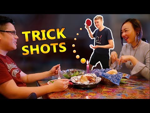 Romantic Dinner Trick Shots I Pongfinity ft. SGAG