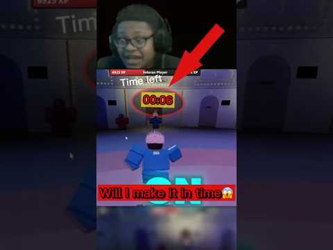 Racing Against The Clock: Can I Make It In Time? 😂💀 #roblox#squidgame