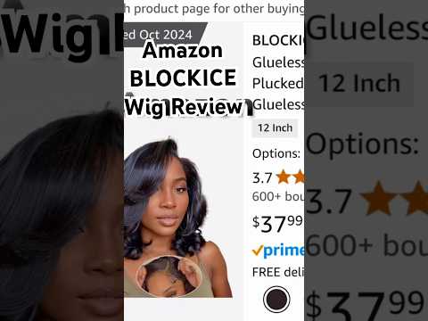 BLOCKICE Glueless Human Hair Wig Review | Hairspray Wig Hack | Amazon