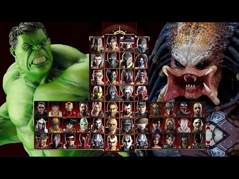 Mortal Kombat 9 - HULK & PREDATOR - Expert Tag Ladder - Gameplay @(1080p) - 60ᶠᵖˢ ✔