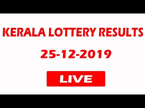 LIVE: Kerala lottery live results 25.12.2019