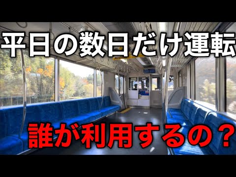 【月に約2回】終点まで3駅の平日昼間に走る臨時列車