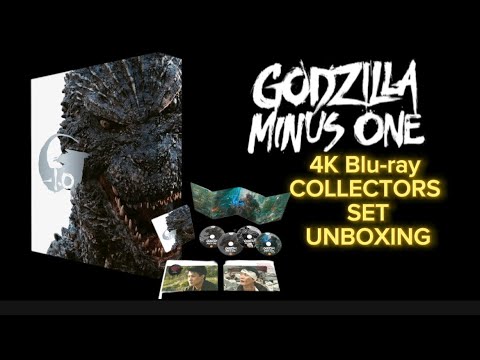 Unboxing GODZILLA MINUS ONE 4KUltraHD Blu-ray Collectors Set Opening.