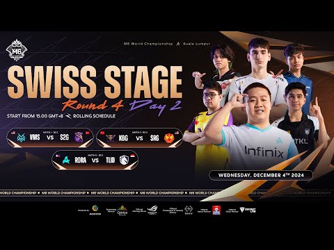 🔴LIVE | MLBB M6 World Championship | Swiss Stage Round 4 Day 2