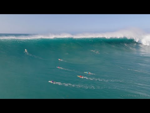 Surfing Massive Waves Waimea Bay (Jan 22, 2023)  4K