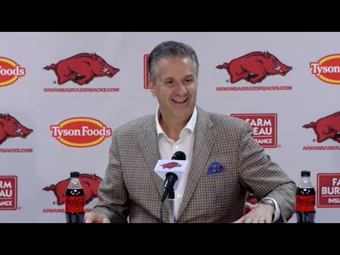 John Calipari and players speak to media after win against UTSA