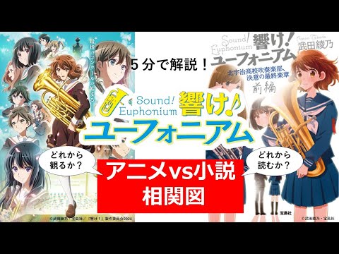 【響け！ ユーフォニアム】原作小説とアニメの相関関係を５分で解説します！