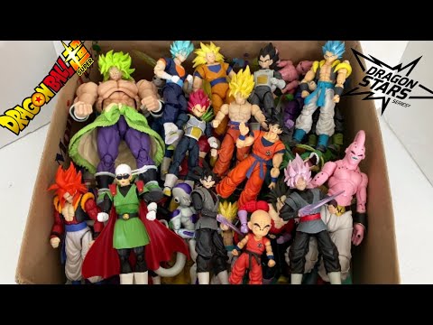 DBZ Figures Collection Super Saiyan Goku Vegeta Gohan Broly Kale Cabba and Frieza Majin-Boo Cell