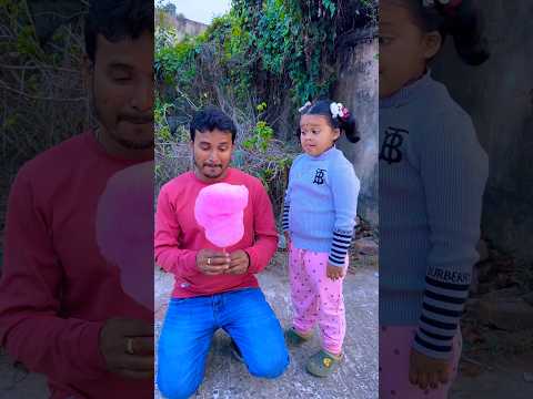 Cotton Candy Prank on Papa 🤪🥰😆❤️ #mistihappylifestyle #funny #shorts #viral #trending