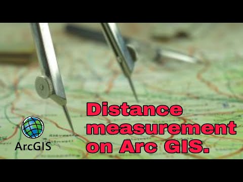 How measure distance on Arc GIS software? #arcgis #gis #arcgistutorial #esri