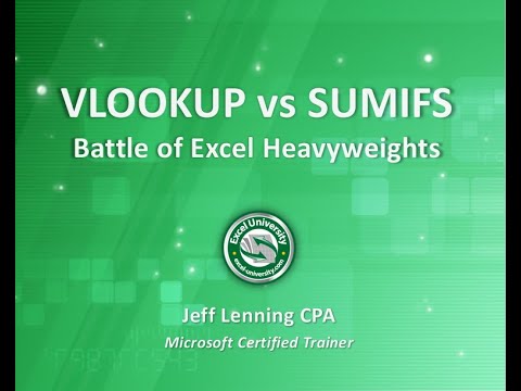 VLOOKUP vs SUMIFS: Battle of Excel Heavyweights