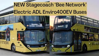 BRAND NEW Stagecoach ‘Bee Network’ Electric ADL Enviro400EV Buses | Stagecoach Manchester