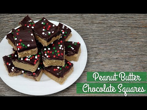 Buckeye Bars (Peanut Butter Chocolate Squares)