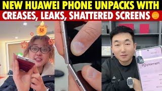 New Huawei Phone Unpacks With Creases, Leaks, and Shattered Screens; Pricey Flawed Item Angers Many