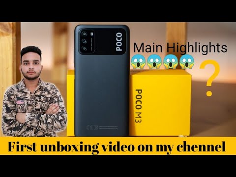 Poco m3 unboxing and review in hindi । poco android mobile phone  #sokeentech