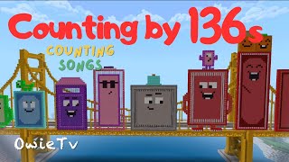 Counting by 136s Song | Minecraft Numberblocks Counting Songs | Math and Number Songs for Kids