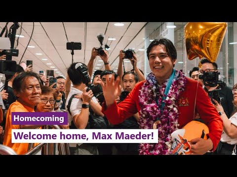 Welcome home, Olympic medallist Max Maeder!