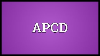 APCD Meaning