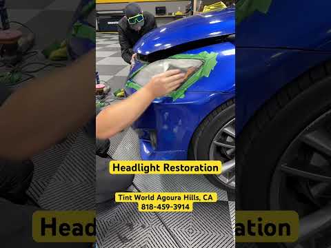 Headlight Restoration! #car #lexus #lexusclub #headlightrestoration #headlight #carcare #carwash #yt