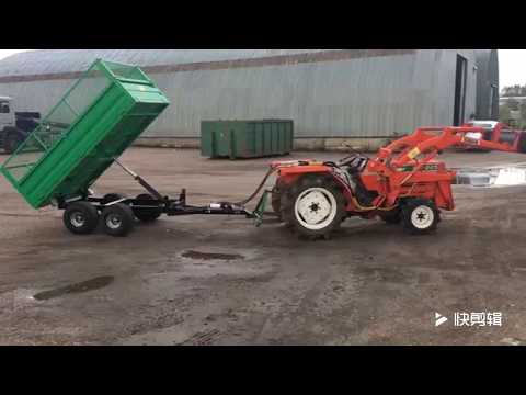 2T trailer  2T4W hydraulic dump trailer