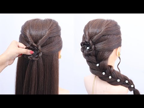 Cute & simple long hairstyle for girls | easy hair styles for girls | medium length hair styles