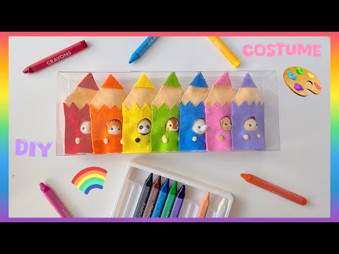 DIY crayons costume 🖍️🎨 [ Sylvanian Families ]