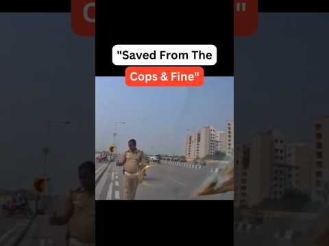 "Saved from the cops, no fine—caught on Woodman Dashcam! 🚨📹 #ProofOnCamera #LuckyEscape