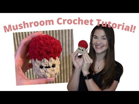 Mini Mushroom Crochet Tutorial | How To Crochet A Mini Amigurumi Mushroom