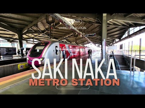 Saki Naka Metro Station, Mumbai Metro #metrotrain #sakinaka #Andheri