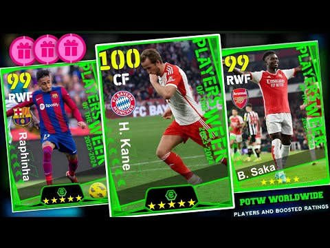 Upcoming Thursday New POTW Worldwide Pack In eFootball 2024 Mobile | Player Max & Boost Rating