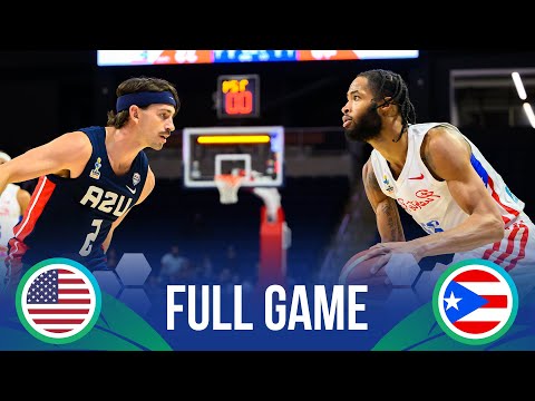 USA v Puerto Rico | Full Basketball Game | FIBA AmeriCup 2025 Qualifiers