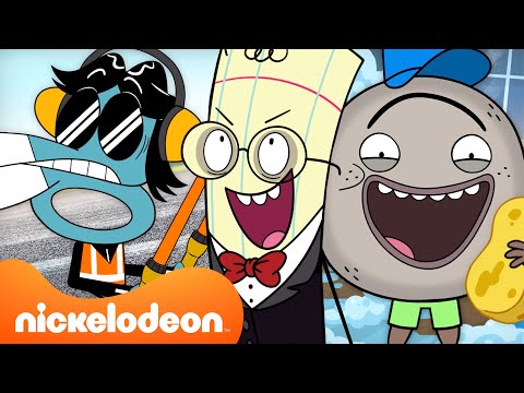 38 MINUTES of Rock, Paper, & Scissors on the Clock ⏰ | @Nicktoons