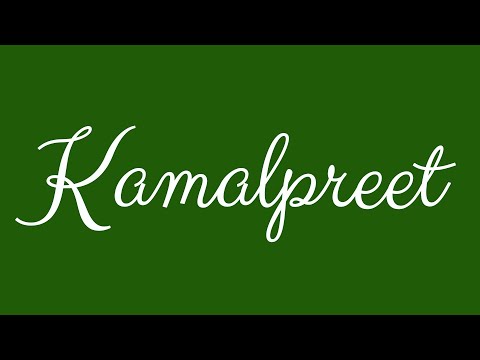 ✎ Kamalpreet ✎ English Cursive Handwriting Tutorial