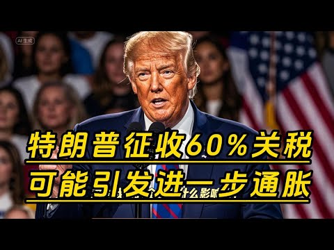 特朗普声称要向华征收60%关税，可能引发美国国内进一步通胀，高额关税实则是美国消费者最终买单。 #川普