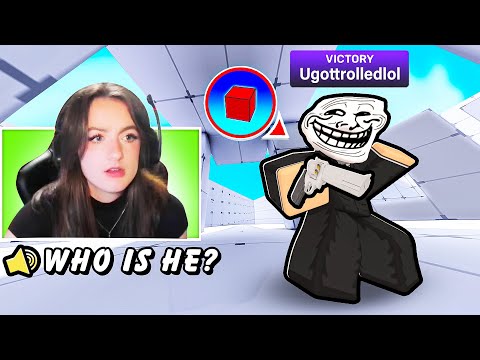 I Secretly streamsniped her DURING A CHALLENGE..(Roblox Rivals)