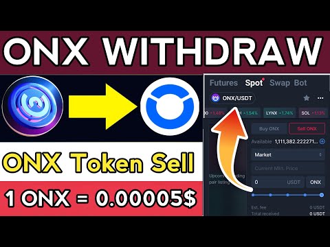 onx listing price || Onus new Update || ONX token Sell process || ONX Token transfer spot wallet