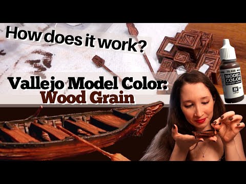 Wood Grain in Vallejo Model Color - Paint Review